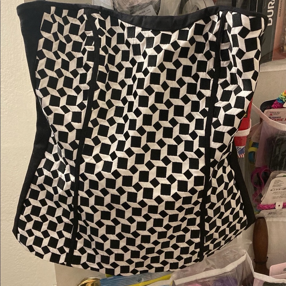White House Black Market Strapless Top